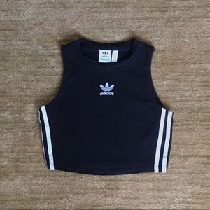 Adidas Originals Three Stripe Crop Top BNWT
